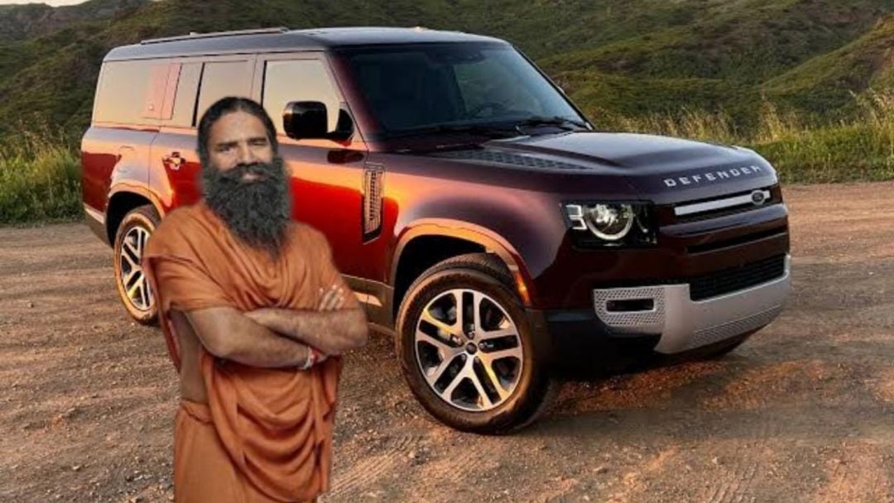 Baba Ramdev's Land Rover Defender 130